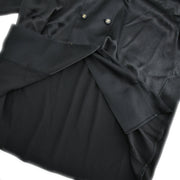 Chanel Blouse Shirt Black #42