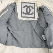 Chanel Sport Line Zip Up Jacket Ivory #36