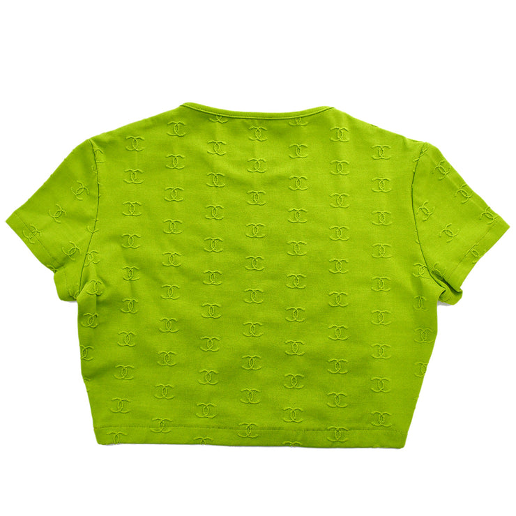 Chanel Cropped T-shirt Green 97P #38