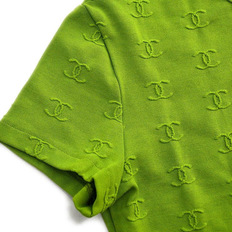 Chanel Cropped T-shirt Green 97P #38