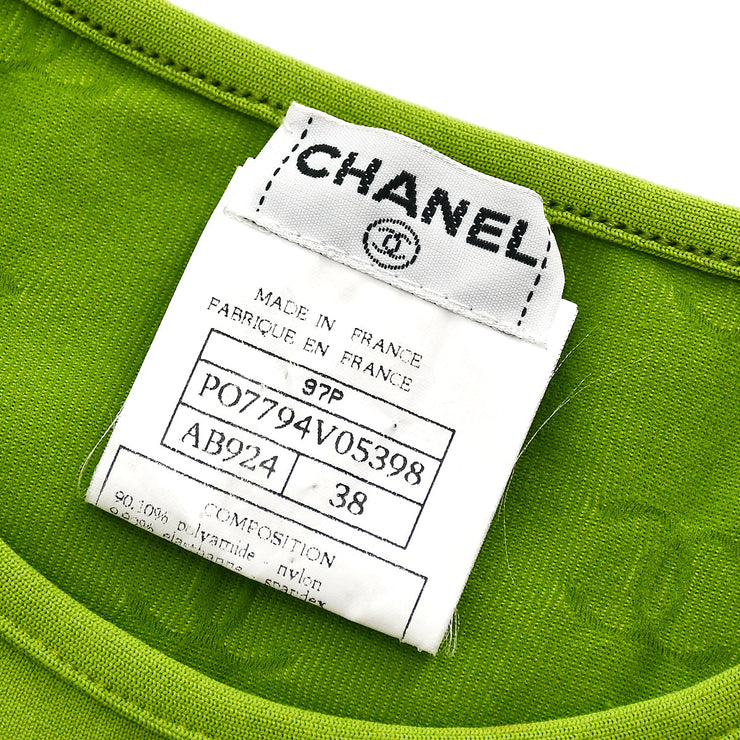 Chanel Cropped T-shirt Green 97P #38