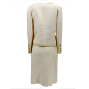 Chanel Setup Suit Jacket Skirt Ivory 00T #38