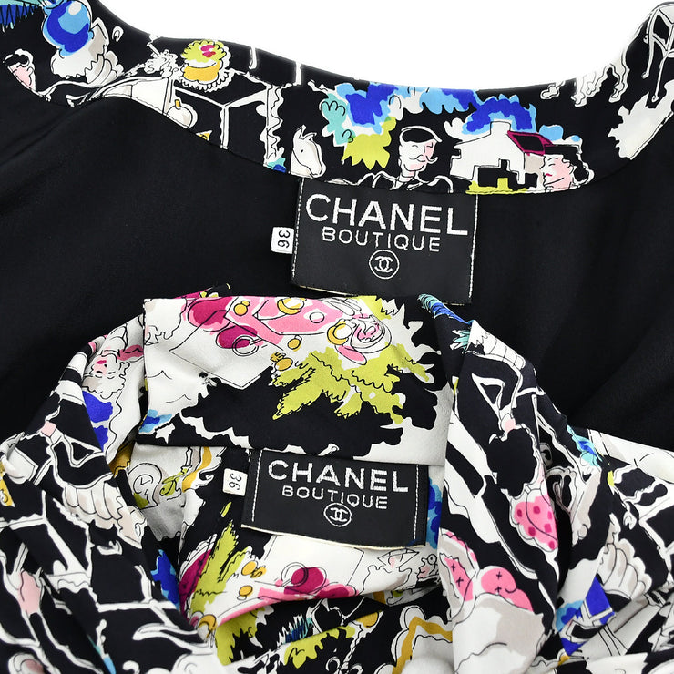 Chanel Setup Dress Shirt Black #36