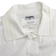 Chanel Shirt Blouse White #36