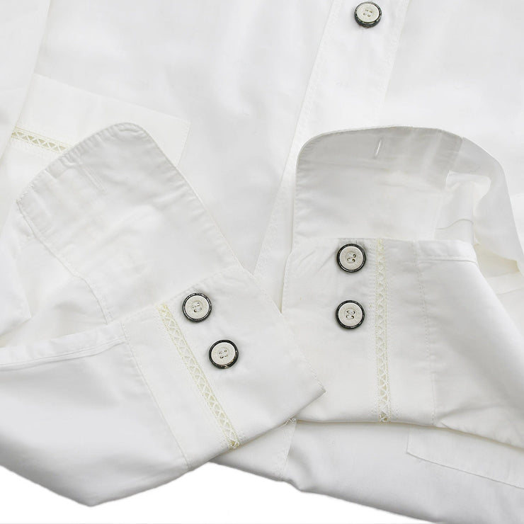 Chanel Shirt Blouse White #36