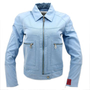 Chanel Sport Line Zip Up Jacket Light Blue 02S #38