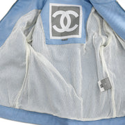 Chanel Sport Line Zip Up Jacket Light Blue 02S #38