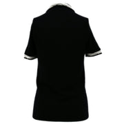 Chanel Short Sleeve Sweater Tops Black 04A #38