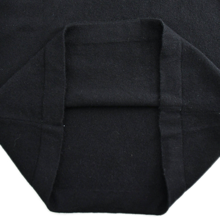 Chanel Short Sleeve Sweater Tops Black 04A #38