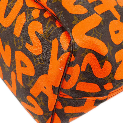 Louis Vuitton 2009 Orange Monogram Graffiti Neverfull GM Tote M93702