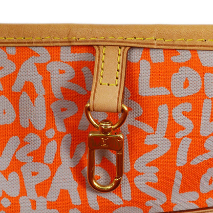 Louis Vuitton 2009 Orange Monogram Graffiti Neverfull GM Tote M93702