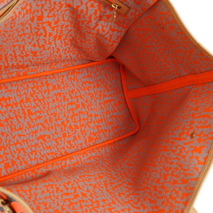 Louis Vuitton 2009 Orange Monogram Graffiti Neverfull GM Tote M93702