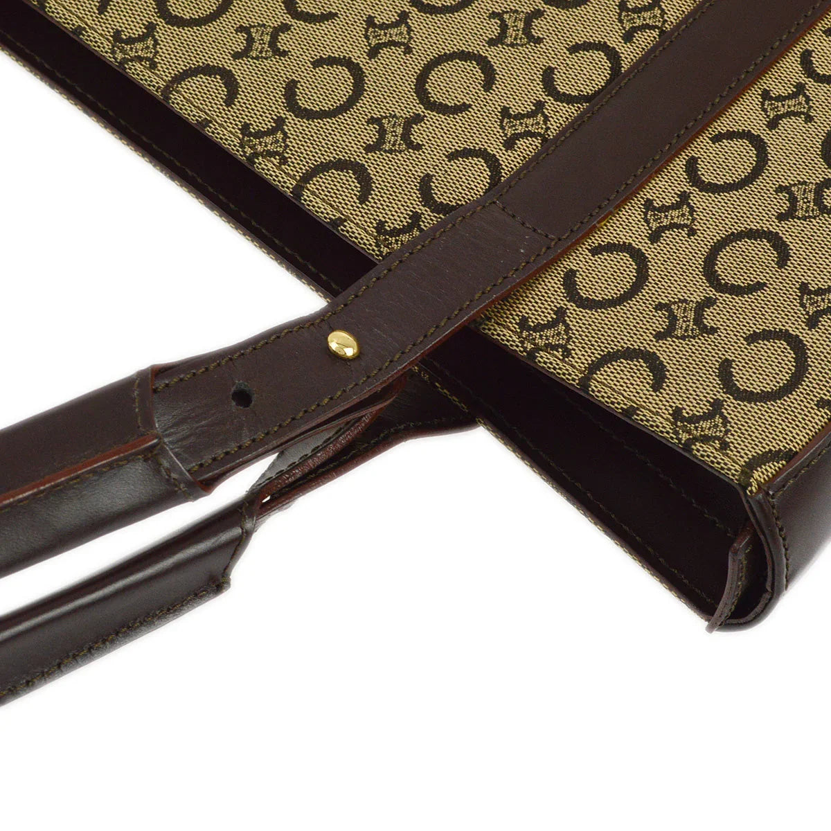 Celine Brown C Macadam Tote Handbag
