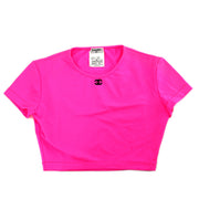 Chanel Cropped T-shirt Pink P95 #38