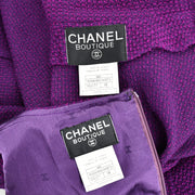 Chanel Setup Suit Jacket Dress Purple 95A #38