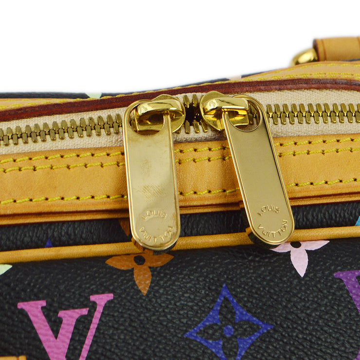 Louis Vuitton Black Monogram Multicolor Priscilla Handbag M40097