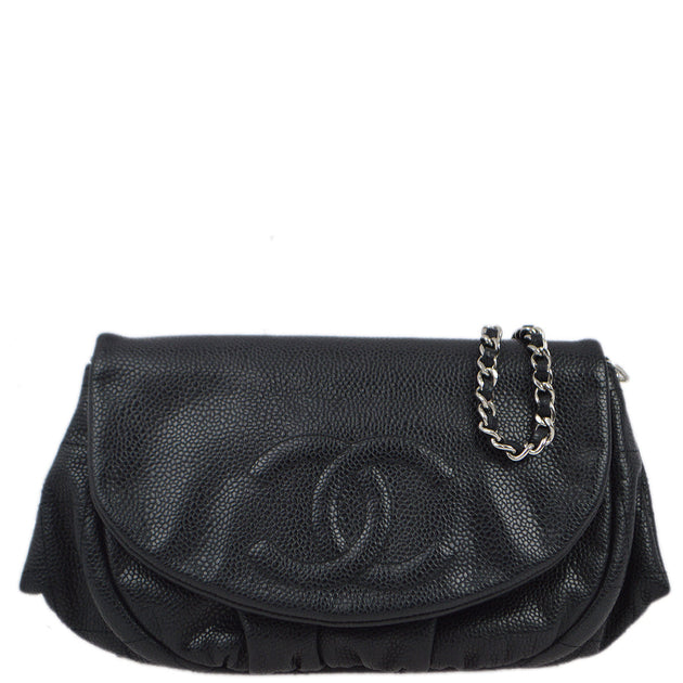 Chanel Black Caviar WOC Wallet On Chain – AMORE Vintage Tokyo