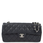 Chanel 2006-2008 Black Caviar East West Shoulder Bag