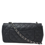 Chanel 2006-2008 Black Caviar East West Shoulder Bag