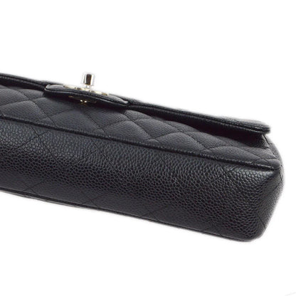 Chanel 2006-2008 Black Caviar East West Shoulder Bag