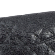 Chanel 2006-2008 Black Caviar East West Shoulder Bag