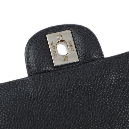 Chanel 2006-2008 Black Caviar East West Shoulder Bag