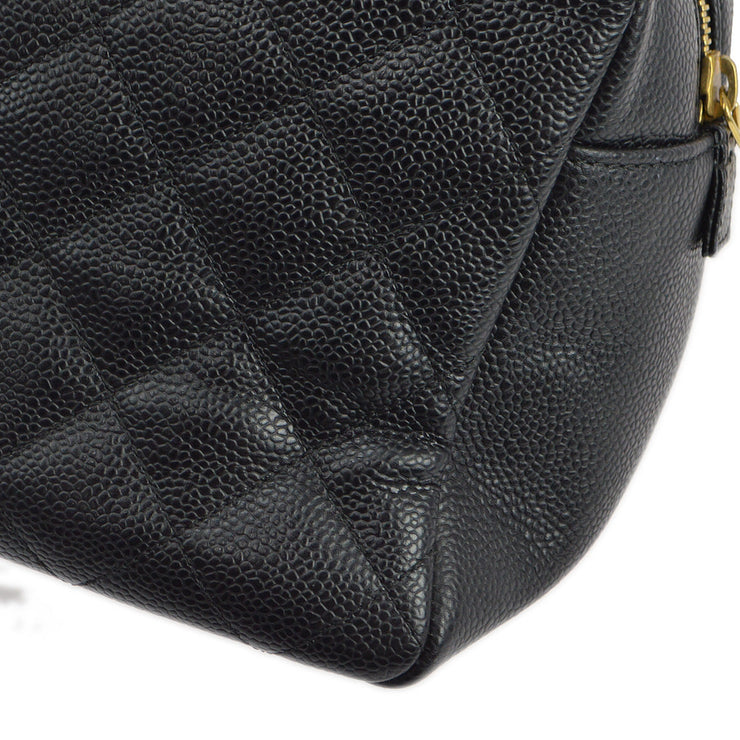 Chanel Black Caviar Petite Timeless Tote PTT Chain Handbag
