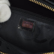 Chanel Black Caviar Wild Stitch Choco Bar Chain Handbag