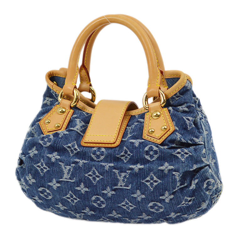 Louis Vuitton Blue Monogram Denim Pleaty Handbag M95020
