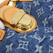 Louis Vuitton Blue Monogram Denim Pleaty Handbag M95020