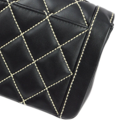 Chanel 2004-2005 Black Calfskin Wild Stitch Handbag