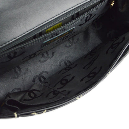 Chanel 2004-2005 Black Calfskin Wild Stitch Handbag
