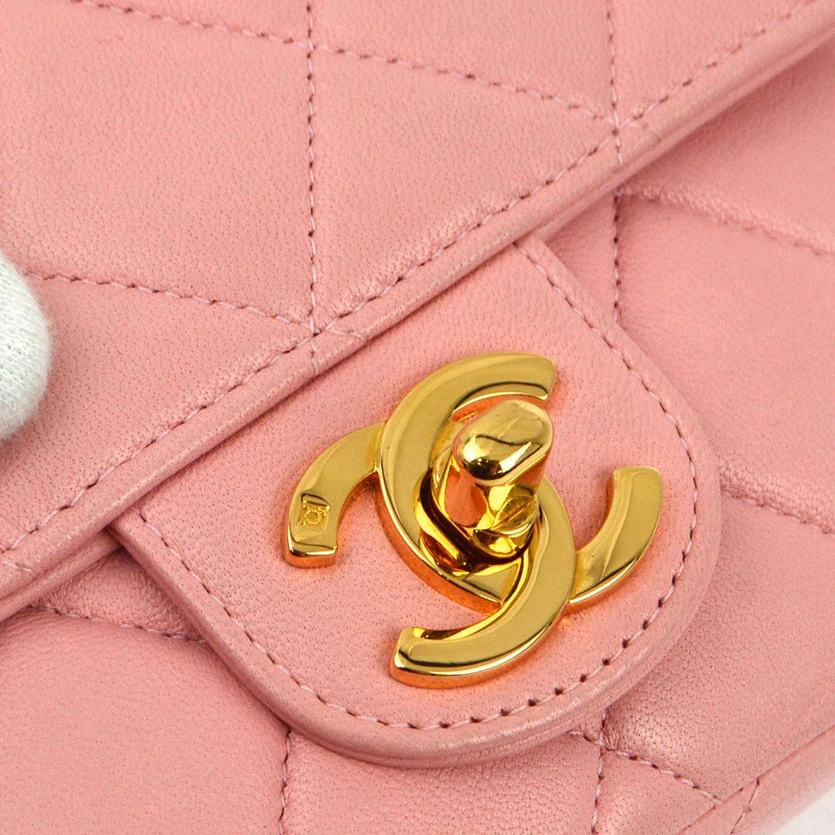 Chanel 1996-1997 Pink Lambskin Handbag