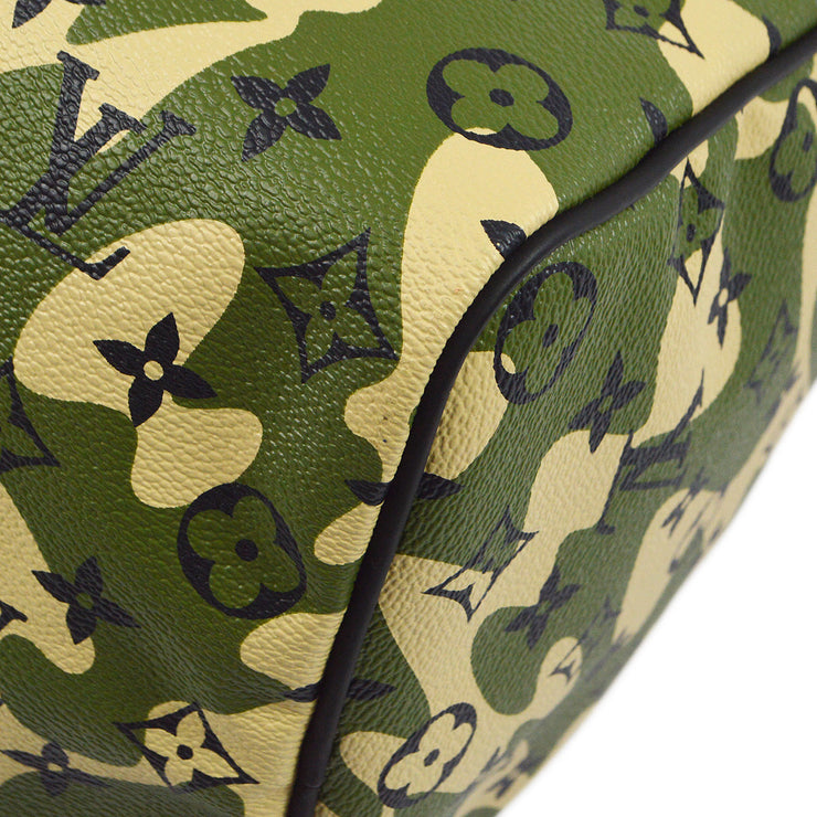 Louis Vuitton 2008 Green Monogramouflage Speedy 35 Handbag M95773