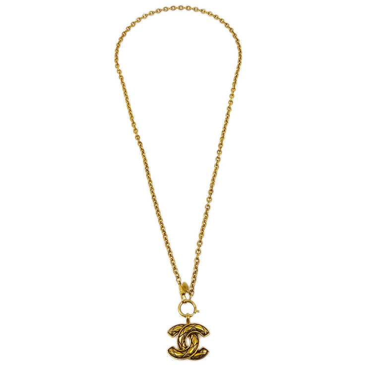Chanel Gold CC Pendant Necklace 9982