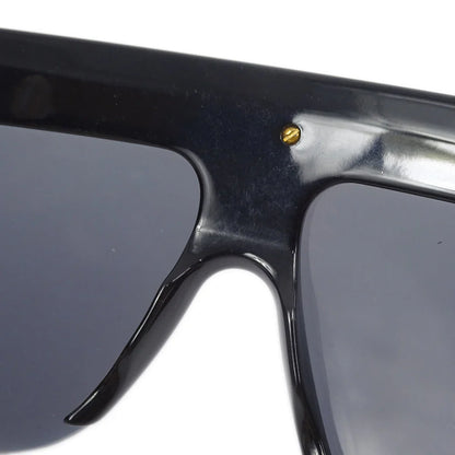 Chanel Chain Sunglasses Eyewear Black Small Good