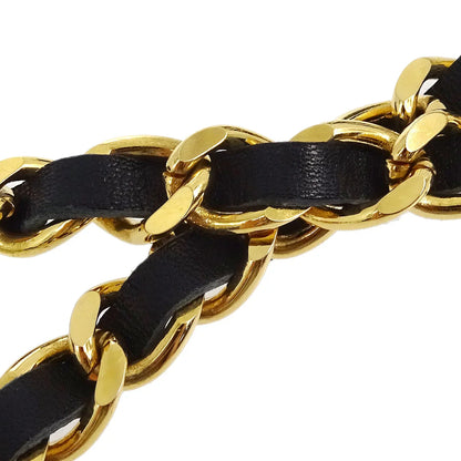 Chanel Chain Sunglasses Eyewear Black Small Good