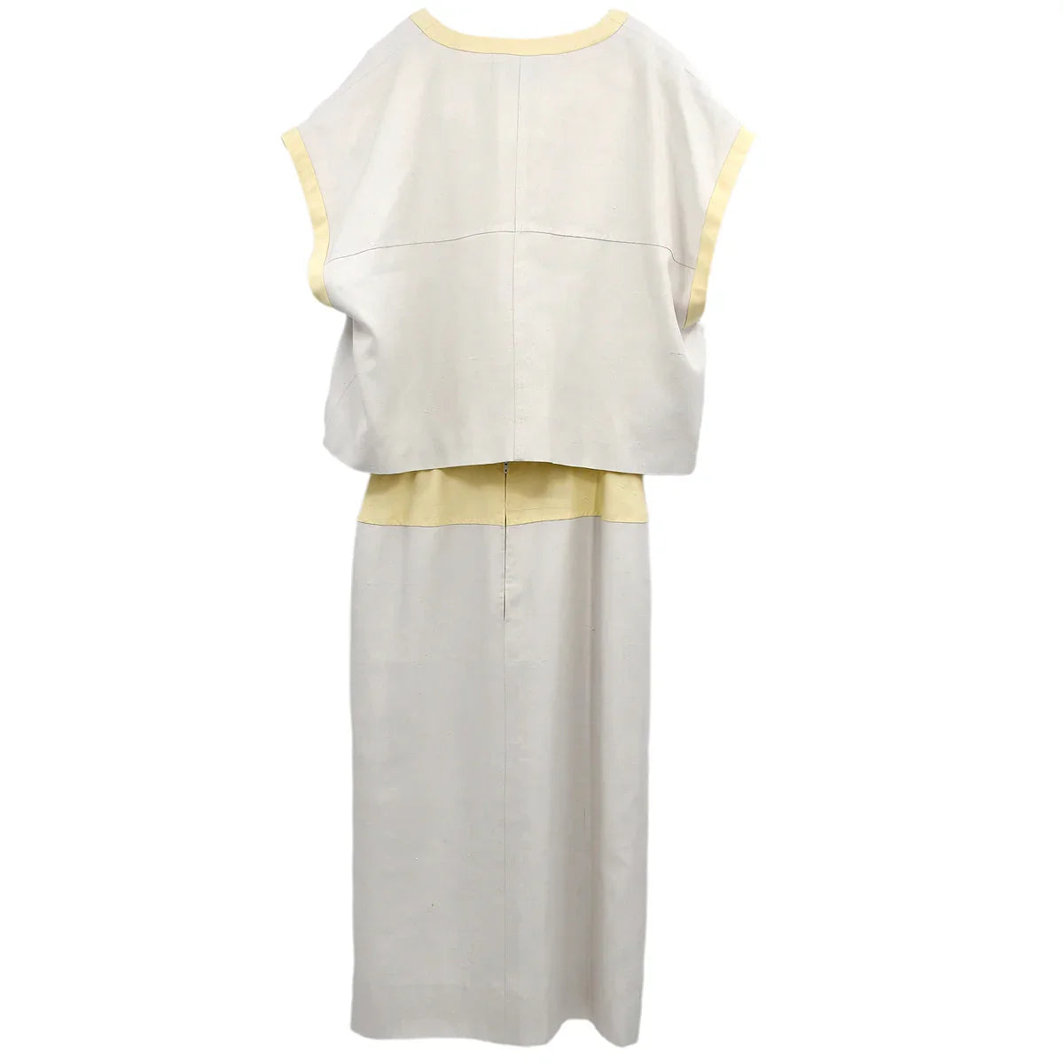 Chanel Setup Suit Jacket Dress Ivory 03 #38