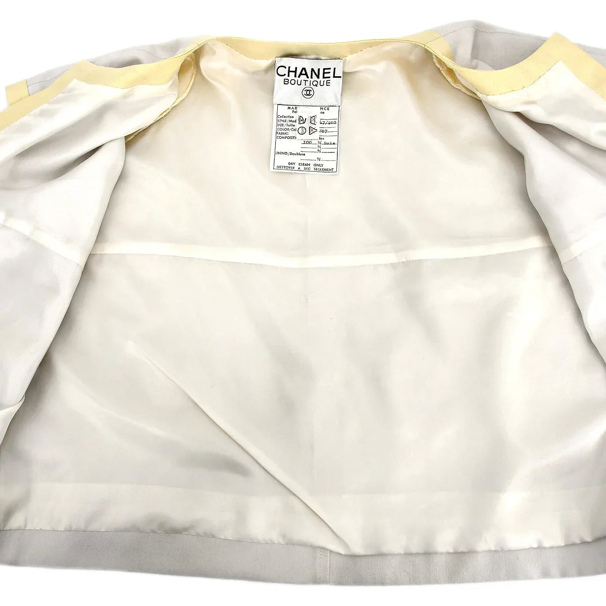 Chanel Setup Suit Jacket Dress Ivory 03 #38