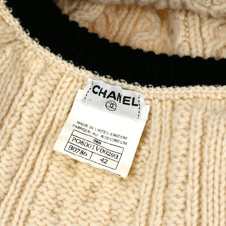 Chanel Sweater Ivory 96A #42