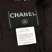 Chanel Double Breasted Jacket Brown 01A #38