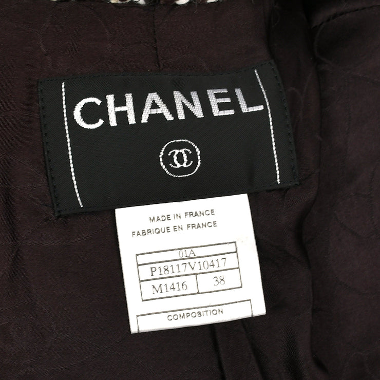 Chanel Double Breasted Jacket Brown 01A #38