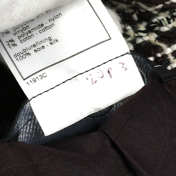 Chanel Double Breasted Jacket Brown 01A #38