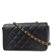 Chanel 1994-1996 Black Caviar Small Diana Shoulder Bag