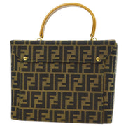 Fendi Brown Zucca Vanity Handbag