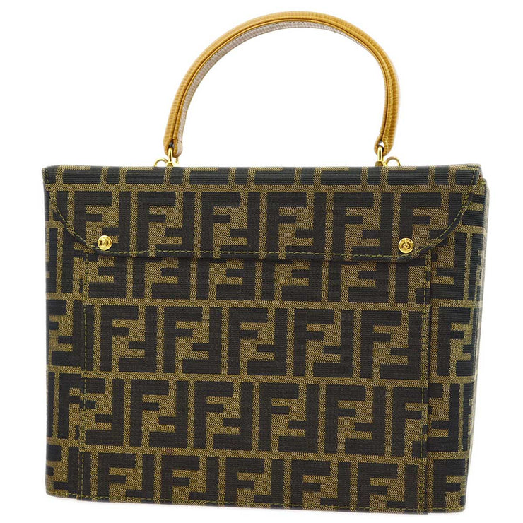 Fendi Brown Zucca Vanity Handbag