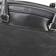 Prada Black Nylon Bowling Bag