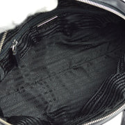 Prada Black Nylon Bowling Bag