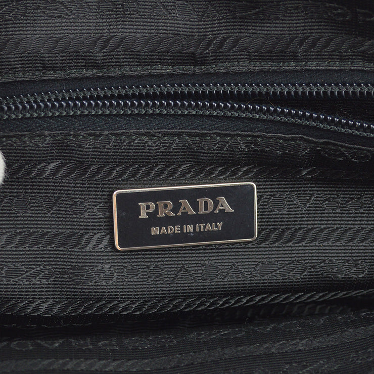 Prada Black Nylon Bowling Bag