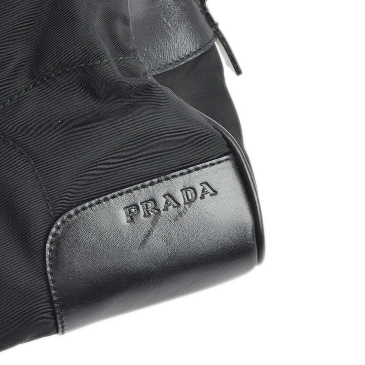 Prada Black Nylon Bowling Bag